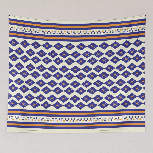 Item preview, Geometric square ethnic oriental Ikat seamless pattern traditional design for background, carpet, wallpaper, clothing, wrapping, batik, fabric, vectro , illustration embroidery style designed and sold by PepfryPrinting.