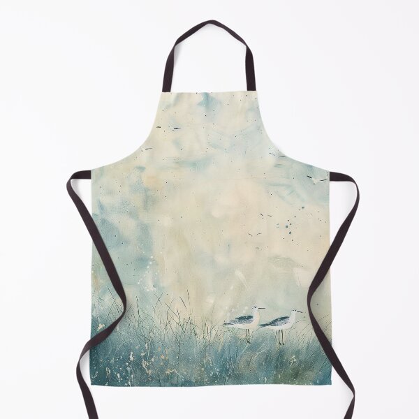 Item preview, Seaside Sandpipers – Minimalist Watercolor Coastal Bird Scene designed and sold by solynneart.