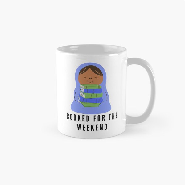 Item preview, Booked for the weekend - happy blue reading burrito designed and sold by CreativeStrand.