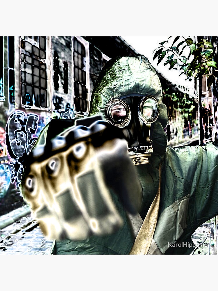 Thumbnail 3 von 3, Sticker, Neon Grafitti Gefahrgutanzug Slaw designt und verkauft von KarolHippyman.