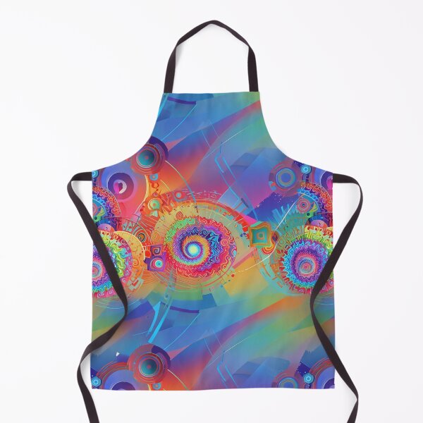 Item preview, Fibonacci spirals, psychedelic, rainbow designed and sold by CoolPixels.