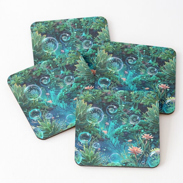 Item preview, Dreamy underwater garden, succulents, translucent designed and sold by CoolPixels.