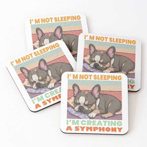 Item preview, A French Bulldog Sleeping, or Creating a Symphony designed and sold by Zini-ArtStudio.