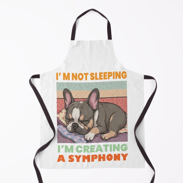 Item preview, A French Bulldog Sleeping, or Creating a Symphony designed and sold by Zini-ArtStudio.
