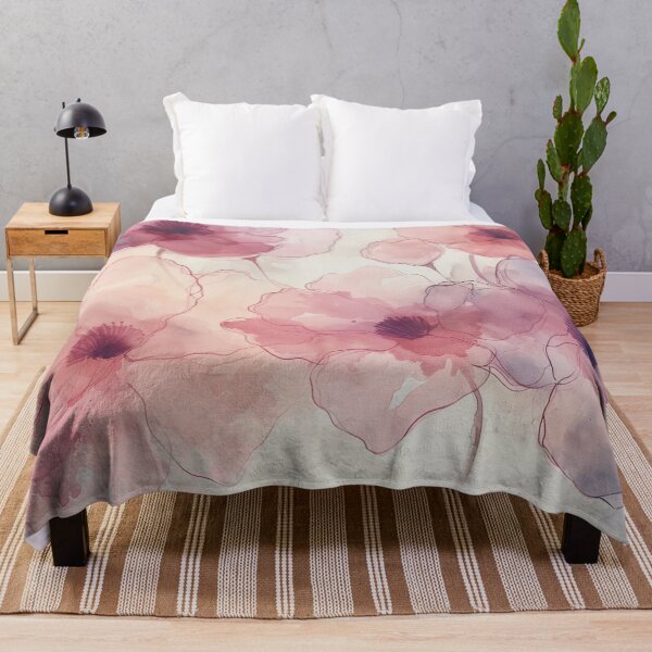 Item preview, Soft Blush Blossoms – Transparent Watercolor Floral Art designed and sold by solynneart.