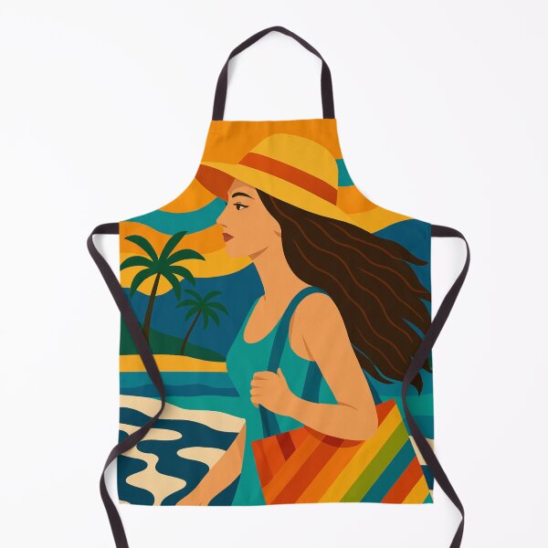 Item preview, Wanderlust Ipanema Beach Girl Vacation Poster – Retro Travel Art designed and sold by Bored Duck.