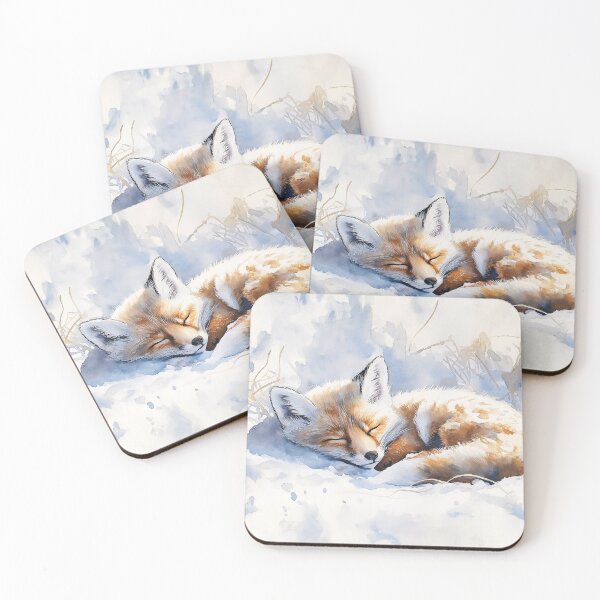Item preview, Red Fox Sleeping in the Snow designed and sold by laurashawart.