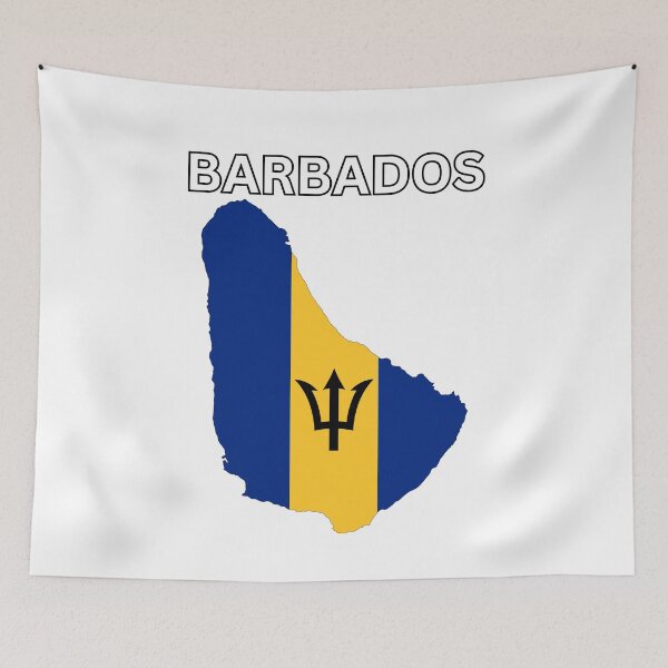 Item preview, Barbados Flag Map designed and sold by atomstartup.