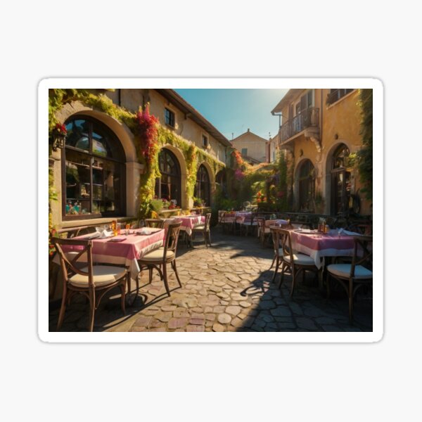 Item preview, Flower-Lined Fairy Tale Restaurant in a Charming City designed and sold by BlareBlare.