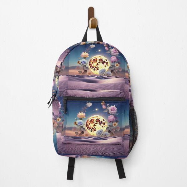 Item preview, Beautiful flowers and full moon on desert designed and sold by Tonphiarts.