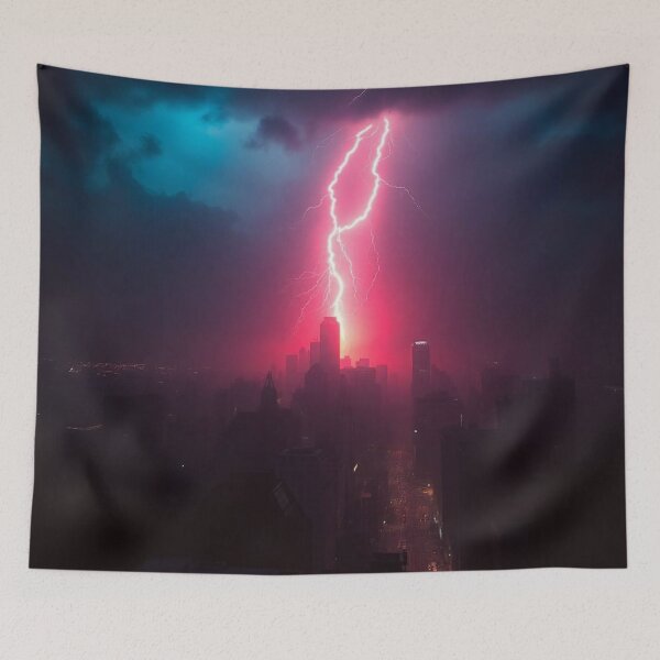 Item preview, Lightning in the city. designed and sold by apoknight.