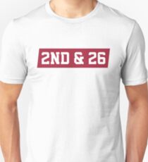 2nd And 26 - Red Unisex T-Shirt