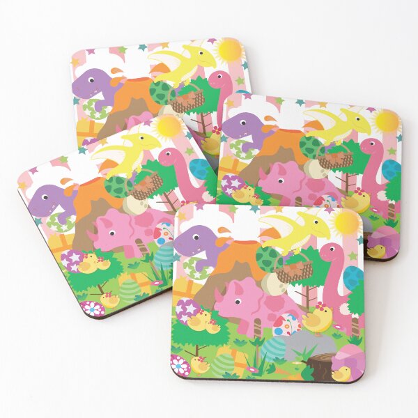 Item preview, Raw-some girls Easter dinosaurs mega mix designed and sold by smalladventures.