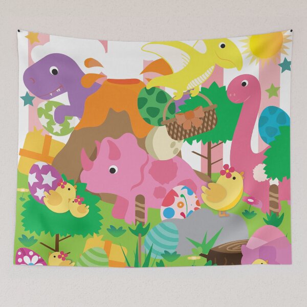 Item preview, Raw-some girls Easter dinosaurs mega mix designed and sold by smalladventures.