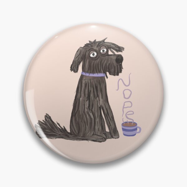 Item preview, Nope tired scruffy cute dog designed and sold by SaryandSaff.