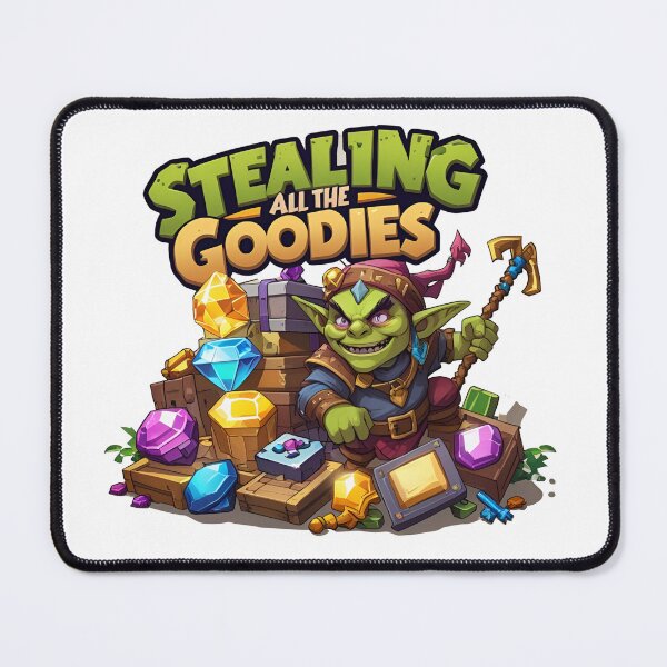 Item preview, Stealing All the Goodies Sticker - Mischievous Gaming & Loot Decal for Gamers, Laptops, Gifts designed and sold by InsightA.