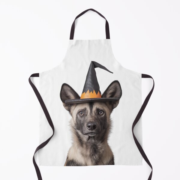 Item preview, African wild dog Wearing Halloween Witch Hat designed and sold by LazyOwlStore.