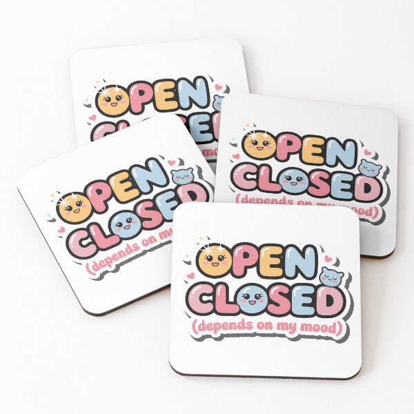 Item preview, Kawaii Open Closed Sign – Cute Aesthetic designed and sold by SolaoLab.