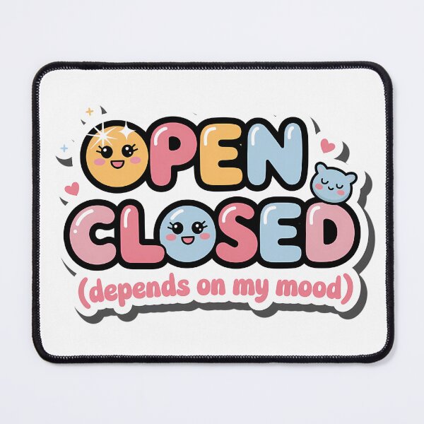 Item preview, Kawaii Open Closed Sign – Cute Aesthetic designed and sold by SolaoLab.