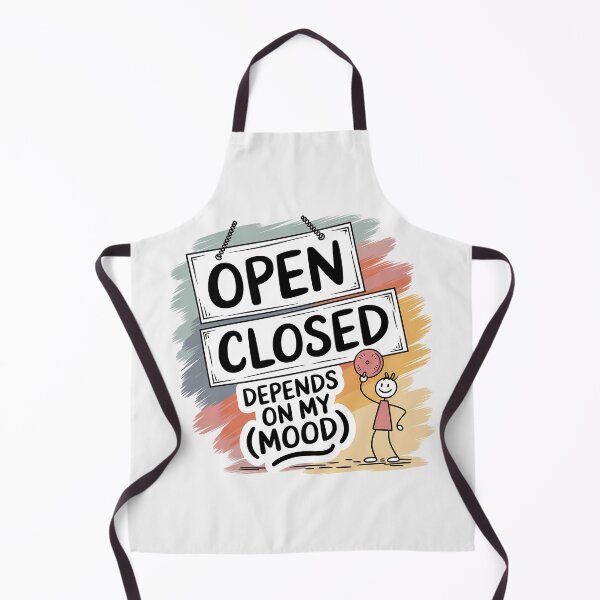 Item preview, Hand-Drawn Open Closed Sign – Quirky Mood designed and sold by SolaoLab.