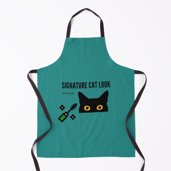Item preview, LaMaisonOfMY Cat-titude By Cat-titude COLLECTION Quirky Cat Tee No.18 Graphic Black Outline designed and sold by LaMaisonOfMY.