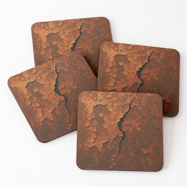 Item preview, Rust Texture Dress – Flaky Metal Art with Tear Detail designed and sold by Michael van der Hoorn.