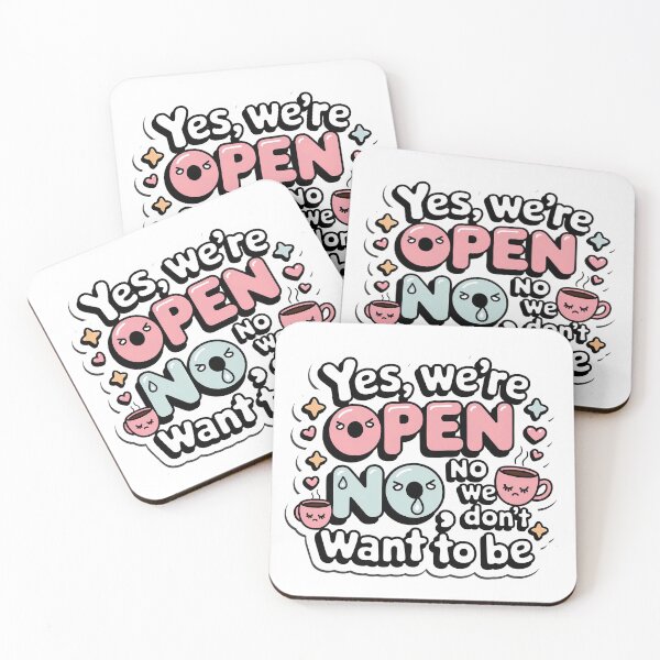 Item preview, Yes, We Are Open Sign - Chibi-Style designed and sold by SolaoLab.