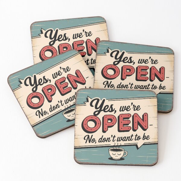 Item preview, Yes, We Are Open - Vintage Retro designed and sold by SolaoLab.