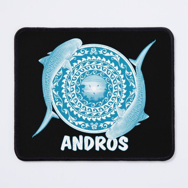 Item preview, Tiger shark Andros Bahamas designed and sold by NicGrayGraphic.
