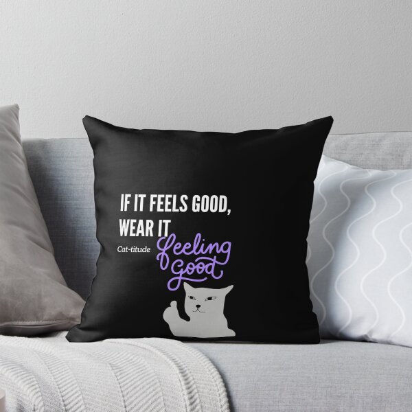 Item preview, LaMaisonOfMY Cat-titude By Cat-titude COLLECTION Quirky Cat Tee No.17 Graphic Black Edition designed and sold by LaMaisonOfMY.