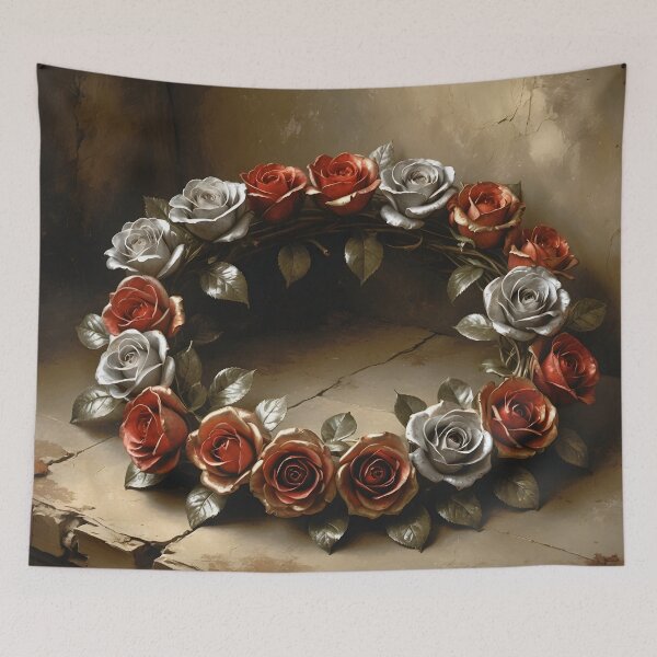 Item preview, Circle of Forever – Eternal Tin Rose Wreath | LaLi Designs designed and sold by LaLi-Designs.