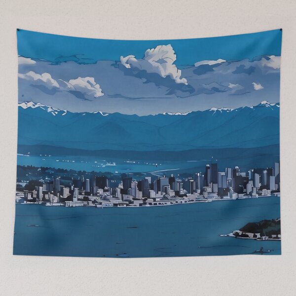 Item preview, Seattle Cascade Mountain View (Graphic) designed and sold by flyscenicair.