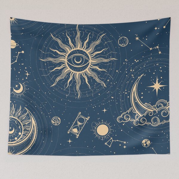 Item preview, Mystical Celestial Pattern | Vintage Moon & Stars, Sun & Constellations Design designed and sold by JayDesignLabs.