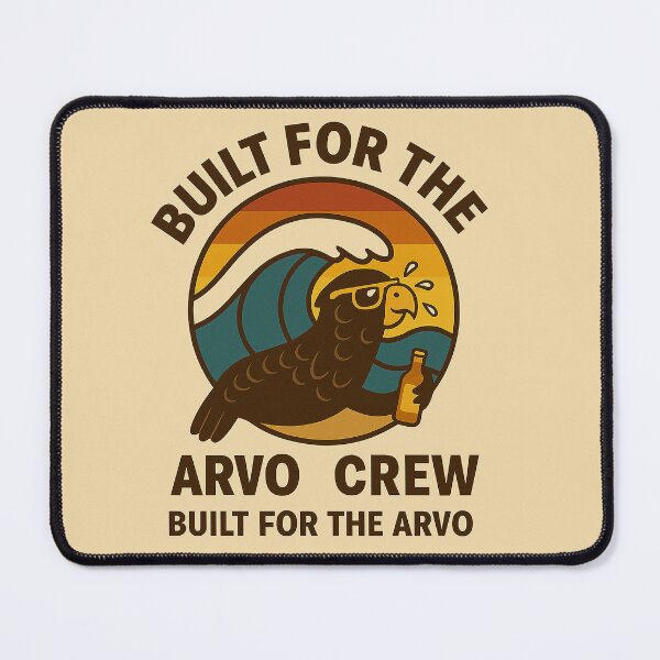 Item preview, Built for the Arvo Crew – Chill Cockatoo Surf Design designed and sold by MRageebArt.