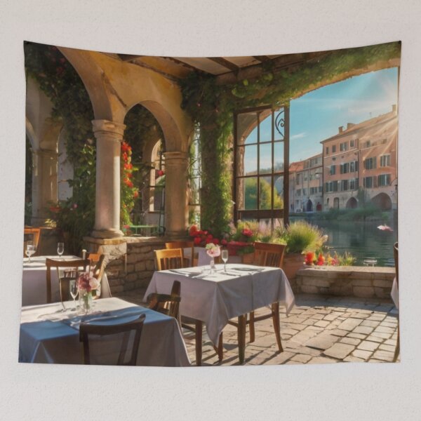 Item preview, Enchanted Fairy Tale Restaurant by the Canal designed and sold by BlareBlare.