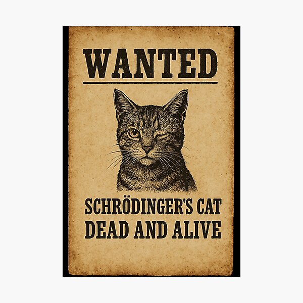 Item preview, Schrödinger's cat designed and sold by labstud.
