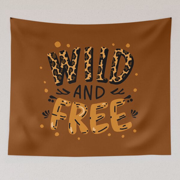 Item preview, Wild and Free - Animal Print - Letter Art designed and sold by SolaoLab.