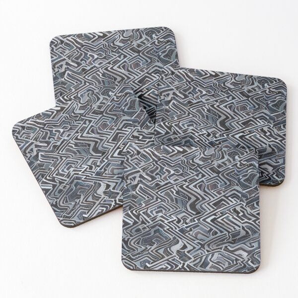 Item preview, Obsidian maze seamless pattern designed and sold by CoolPixels.