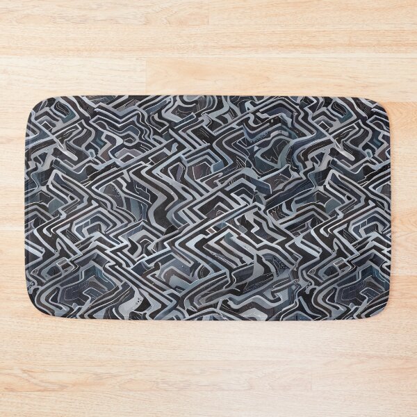 Item preview, Obsidian maze seamless pattern designed and sold by CoolPixels.