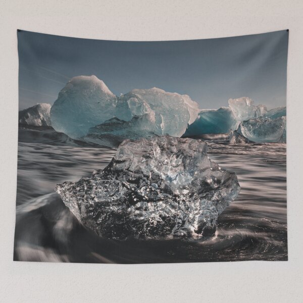Item preview, Frozen Time, Endless Waves - Jökulsárlón Glacier Iceland designed and sold by Akquired Taste.