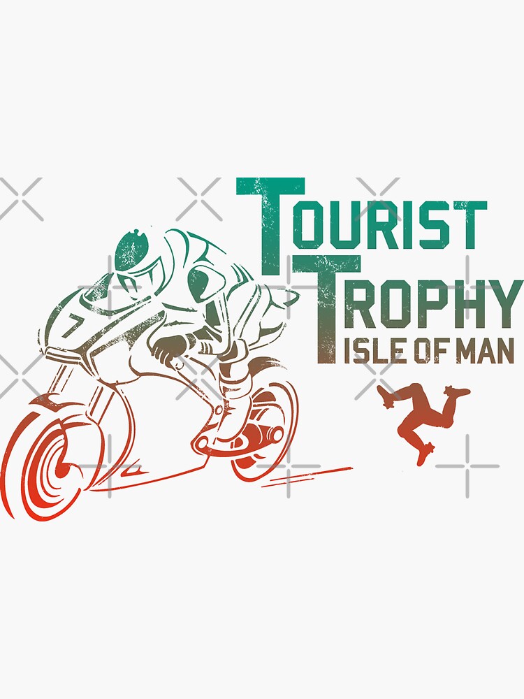 Isle Of Man TT Races Tourist Trophy Races Classic Vintage Neon Manx Isle Of Man by thespottydogg