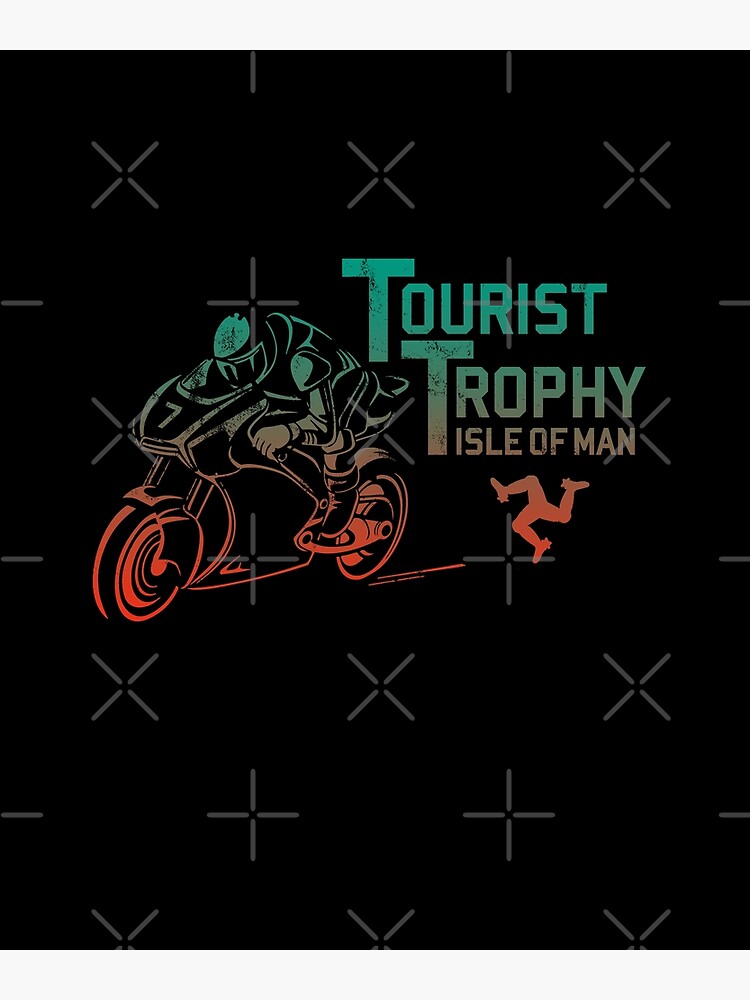 Isle Of Man TT Races Tourist Trophy Races Classic Vintage Neon Manx Isle Of Man by thespottydogg