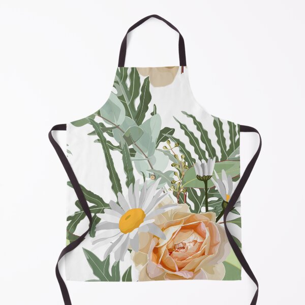 Item preview, Elegant floral pattern with hand draw daisy camomile flowers, eucaliptus and herbs. designed and sold by MatyKotiv.