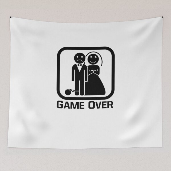 Item preview, Game Over Wedding Funny Groom Bachelor Party Design designed and sold by Colorful-Garden.