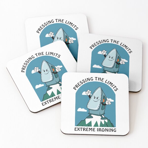 Item preview, Pressing Limits Extreme Ironing Funny Iron designed and sold by Doodle Moon Studios.