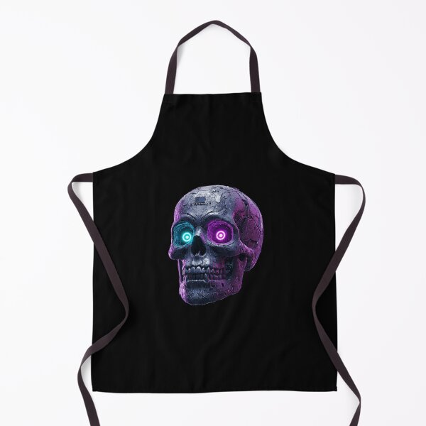 Item preview, Cyber Skull - Neon Techno Undead designed and sold by UniversalLines.