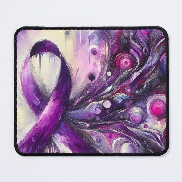 Item preview, Abstract Purple Awareness Ribbon - 2 designed and sold by HealthCoreCommunity.