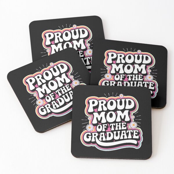 Item preview, Proud Mom of the Graduate Retro Groovy Graduation Design designed and sold by BunBuntheDog-.