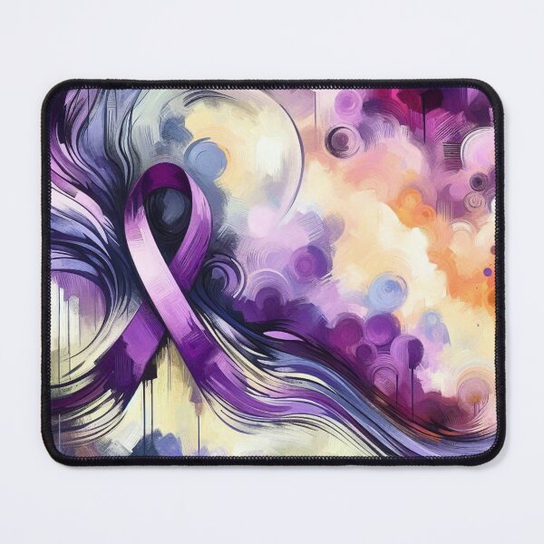 Item preview, Abstract Purple Awareness Ribbon designed and sold by HealthCoreCommunity.