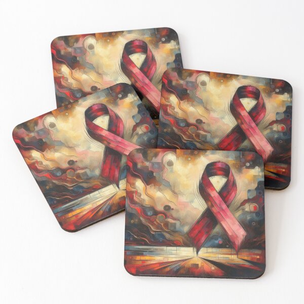 Item preview, Abstract Red Awareness Ribbon  designed and sold by HealthCoreCommunity.